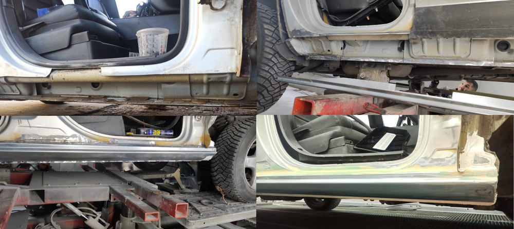 Порог Volkswagen Touareg 7L 2002-2010 (0,8мм)