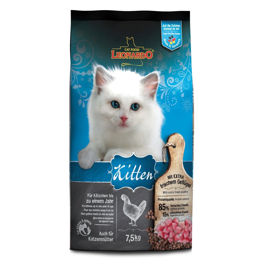 Сухой корм Leonardo Kitten для котят 7,5 кг Сухой корм Leonardo Kitten для котят 7,5 кг