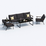 Лаунж зона Ideal Patio ФЕСТА антрацит с трехместным диваном