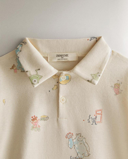 ZARA HOME ДЕТСКАЯ ПИЖАМА ИЗ ДЖЕРСИ «КОРПОРАЦИЯ МОНСТРОВ» ©DISNEY/PIXAR, СВЕТЛО-БЕЖЕВЫЙ