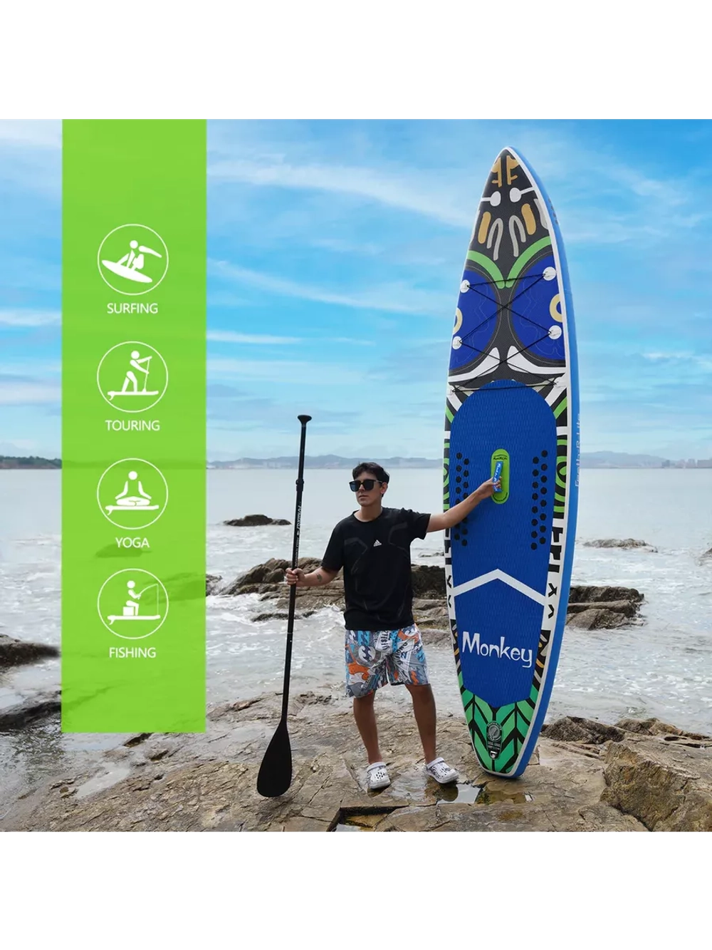 Сапборд надувной сап борд sup board 200 кг FunWаtеr 335 см