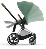 Коляска 2 в 1 Cybex Priam IV Chrome Brown complete Leaf Green
