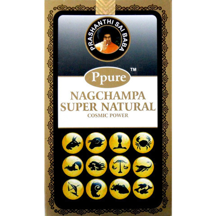 Ppure Nag Champa Super Natural Благовоние-масала Сверхъестественное (кедр, можжевельник, миндаль), 15 г