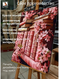 Картина "Цветочный взрыв", интерьерная 50х70см 1шт.