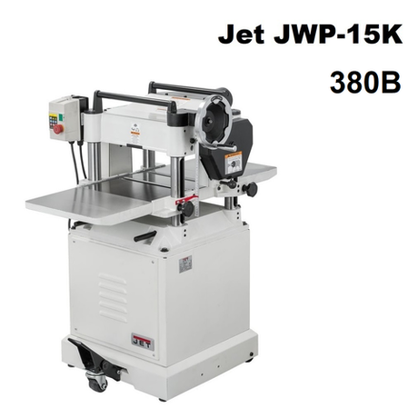 Рейсмусовый станок профессиональный JET JWP-15K 380В 2,2 кВт, заготовка макс. ширина 380 мм, высота 203 мм 10000283T