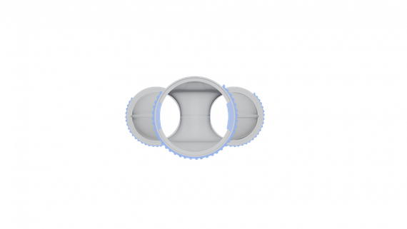 Тройник Y-образный круглый Flexag FL110-TR 2x75