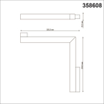 358608 SHINO NT21 167 черный Трековый светильник для низковольного шинопровода IP20 LED 4000K 24W 48V FLUM