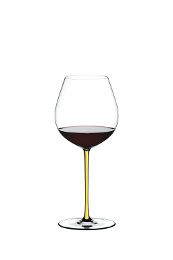 Бокал для красного вина с желтой ножкой 705мл Riedel Fatto a Mano Old World Pinot Noir