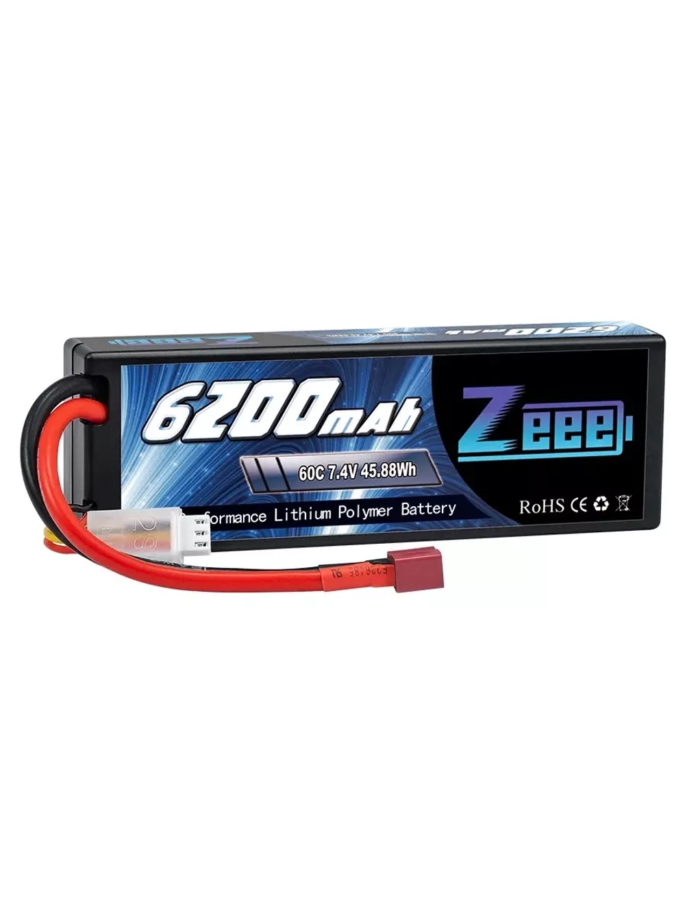 Аккумулятор для радиоуправляемой машинки Li-Po 7.4V 6200mAh