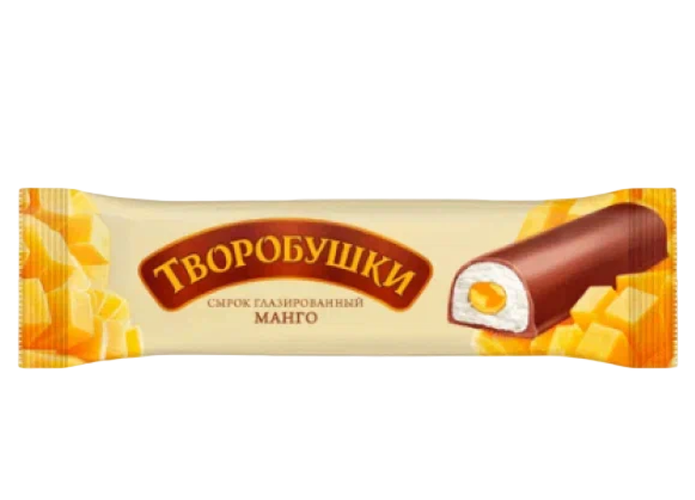 Сырок творожный глазированный Творобушки манго 20 % 40 г