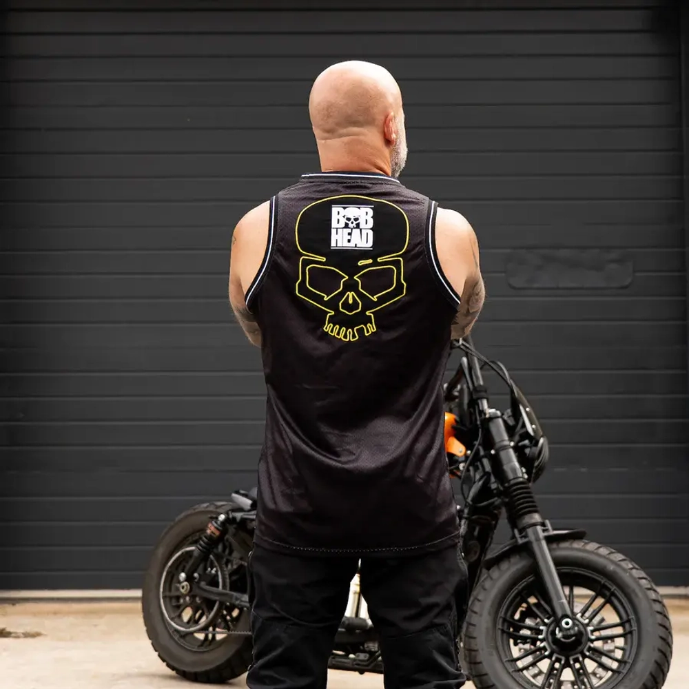 Майка Sleeveless Rascal Jersey black/yellow BOBHEAD