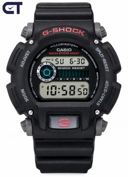 Casio DW-9052-1VDR мужские часы — классические G-SHOCK с WR200 и EL-подсветкой