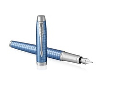 Перьевая ручка Parker IM Premium F322, Blue CT, перо: F, цвет чернил: Blue, в подарочной упаковке.
