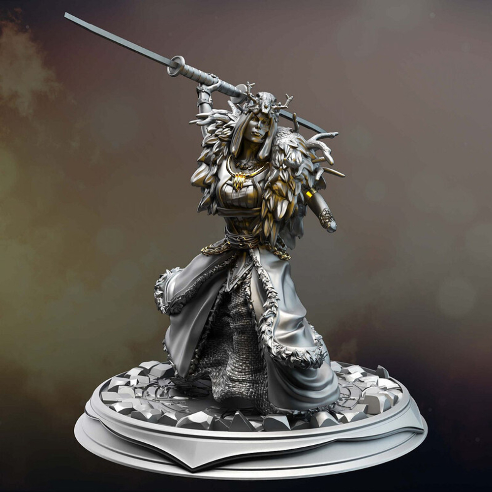 Человек Друид Шаман Маг Волшебник миниатюра для dnd, днд, pathfinder, фентези, Настольная игра, НРИ, Варгейм, РПГ