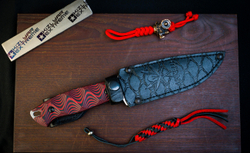 Тактический нож Severus VG-10 (Cryo) StoneWash Черно-Красный