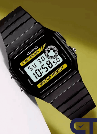 Casio F-94WA-9D — мужские цифровые часы с микроподсветкой и секундомером