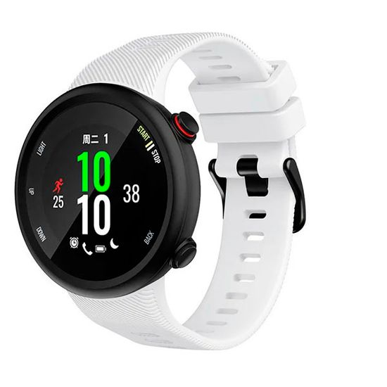 Ремешок для Garmin Forerunner 45 / Garmin SWIM 2 силиконовый (Белый)