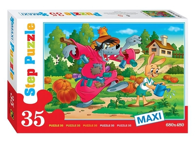 Пазл-maxi 35эл. "Ну, погоди" СМФ (Степ пазл)