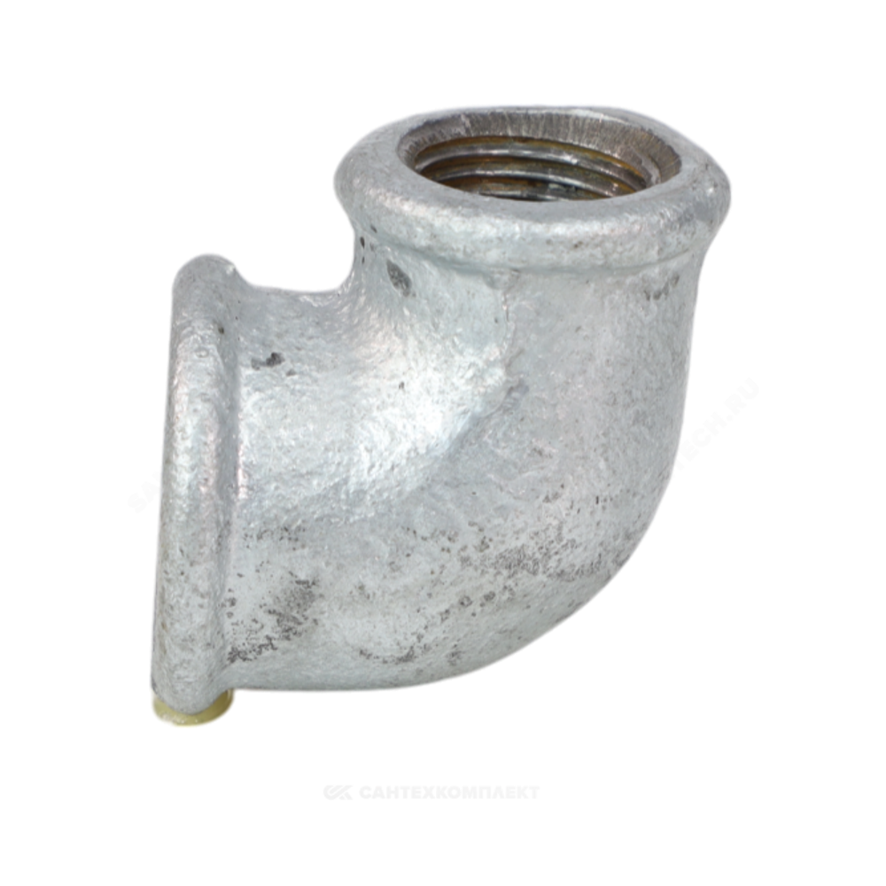 Угольник переходной чугун оц Ду 20х15 (3/4"х1/2") ВР/ВР Fittex