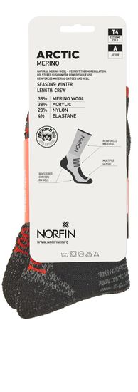 Носки Norfin T4A ARCTIC MERINO CREW р.(45-47) XL