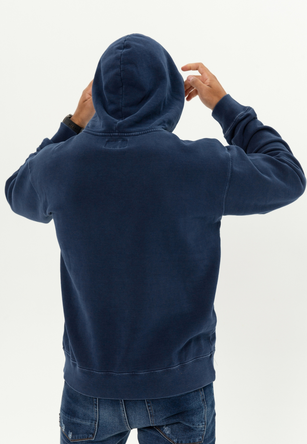 Худи Bowery NYC "Black Tiger" Blue Print