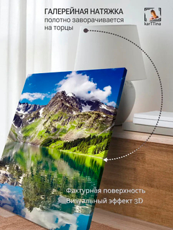 Картина "Бриенцское озеро", для интерьера 30х40см 1шт.