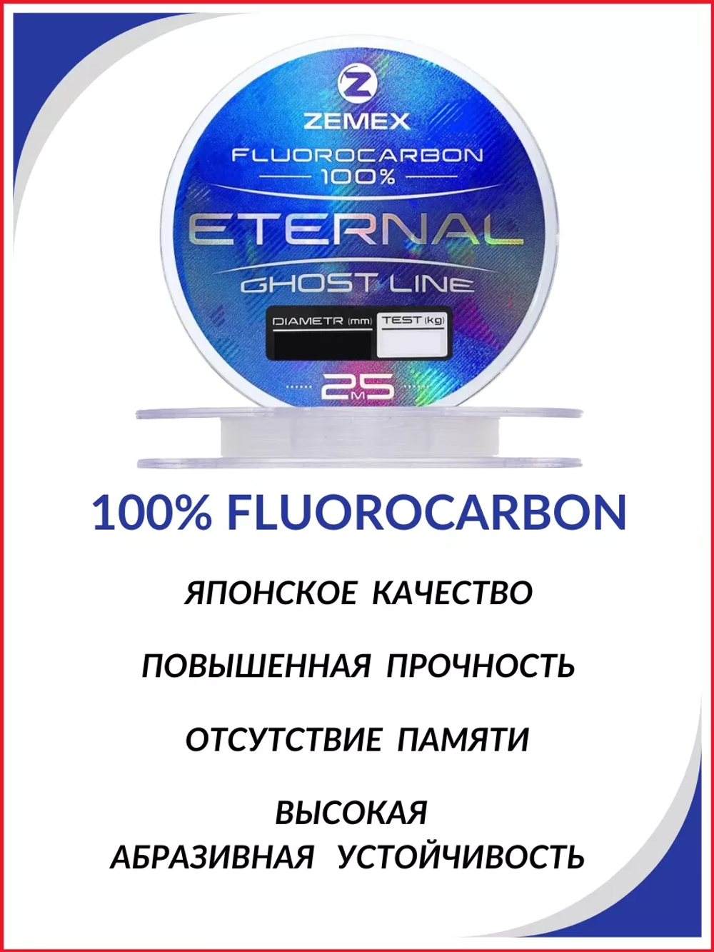 Флюорокарбоновая леска ETERNAL 100% FLUOROCARBON 25м
