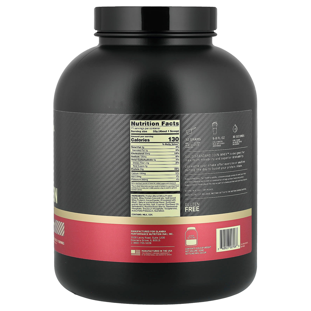 Optimum Nutrition, Gold Standard 100% Whey, со вкусом шоколада и кокоса, 2,27 кг (5 фунтов)
