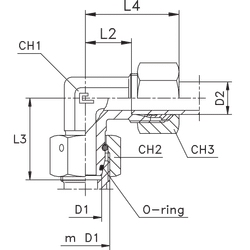 Соединение PN90 DS16 24х1.5 (нерж.)