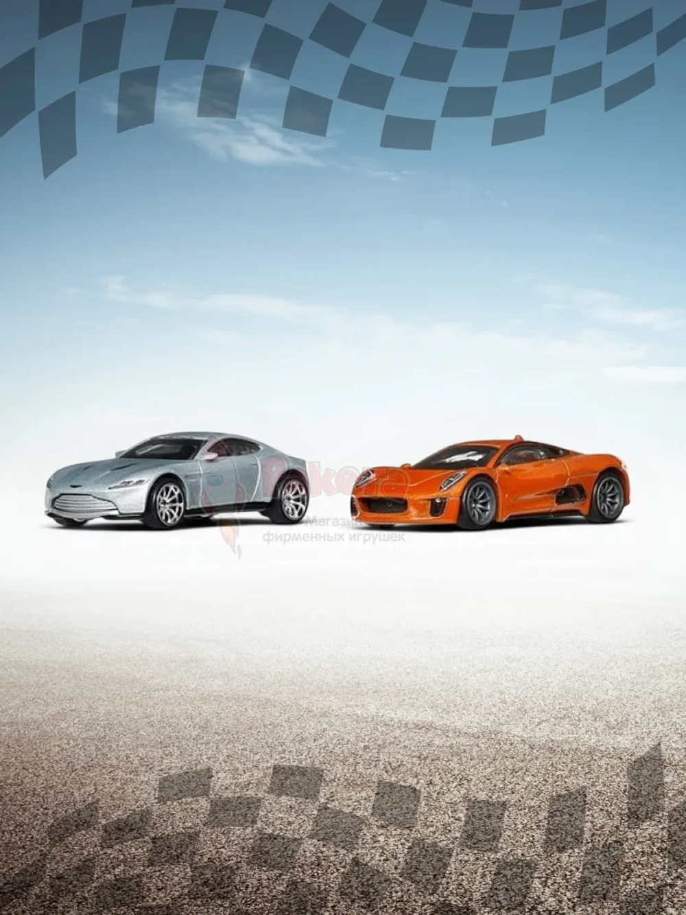 Набор Хот Вилс Premium Aston Martin и Jaguar HBL96 JBL04