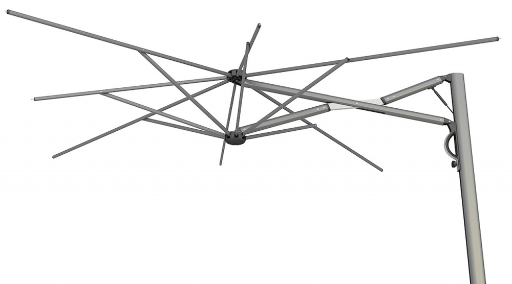 Зонт профессиональный 3х4 м Scolaro Astro Titanium, титан, черный