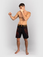 Шорты ММА Venum Quetzal Fury Black/Fury Red/Tangerine