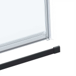 Душевая дверь Vincea Комо Софт (Como Soft) VDS-1CS120CLB, 1200, черный, стекло прозрачное