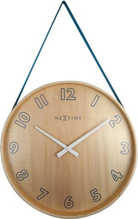 Настенные часы NeXtime Loop, дерево, 40 см
