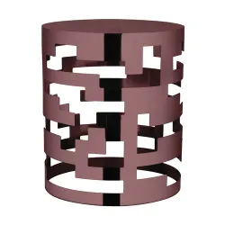 Подставка фуршетная стойка d 21 см h25,5 см круглая Brown Cutouts металл P.L. Hotelware