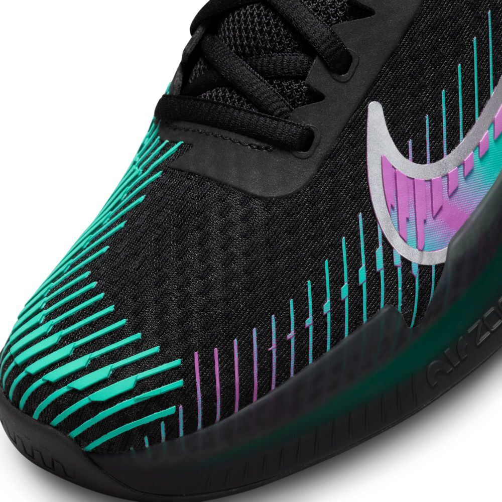 Мужские кроссовки теннисные Nike Air Zoom Vapor 11 Premium - black/deep jungle/clear jade/multi-color