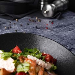 Салатник 600 мл 20*18,5 см h5,7 см Wave Up Smooth Black Raw Stellar P.L. Proff Cuisine [1]