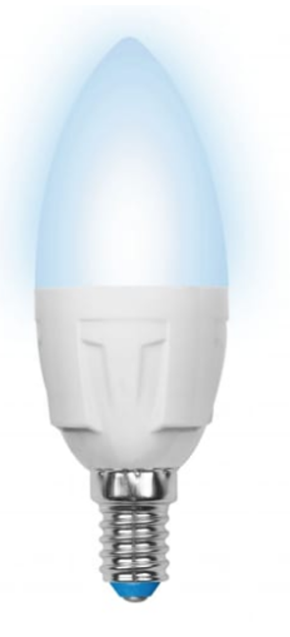 Лампа светодиодная LED-CW37 7W/NW/E14/FR PLP01WH Форма"свеча на ветру"матоваяЯРКАЯ 4000К UL-00002415