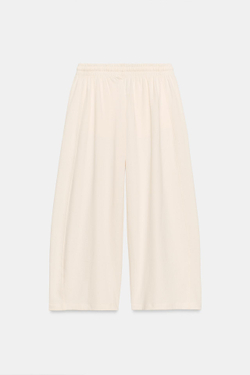 ZARA БРЮКИ ПРЯМОГО КРОЯ, ЭКРЮ