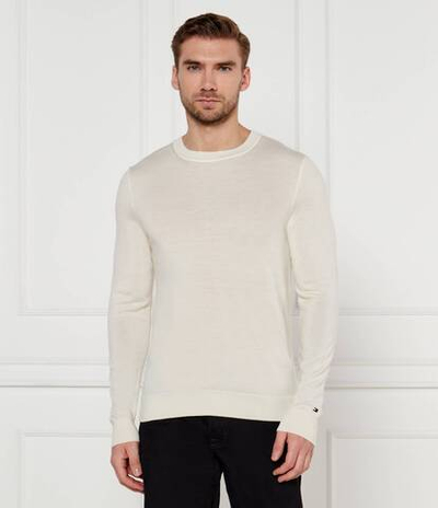 Шерстяной свитер Tommy Hilfiger - экрю(MW0MW36539)