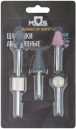 36460М Шарошки абразивные по металлу (уп. 5шт) хвостовик 3 мм MOS