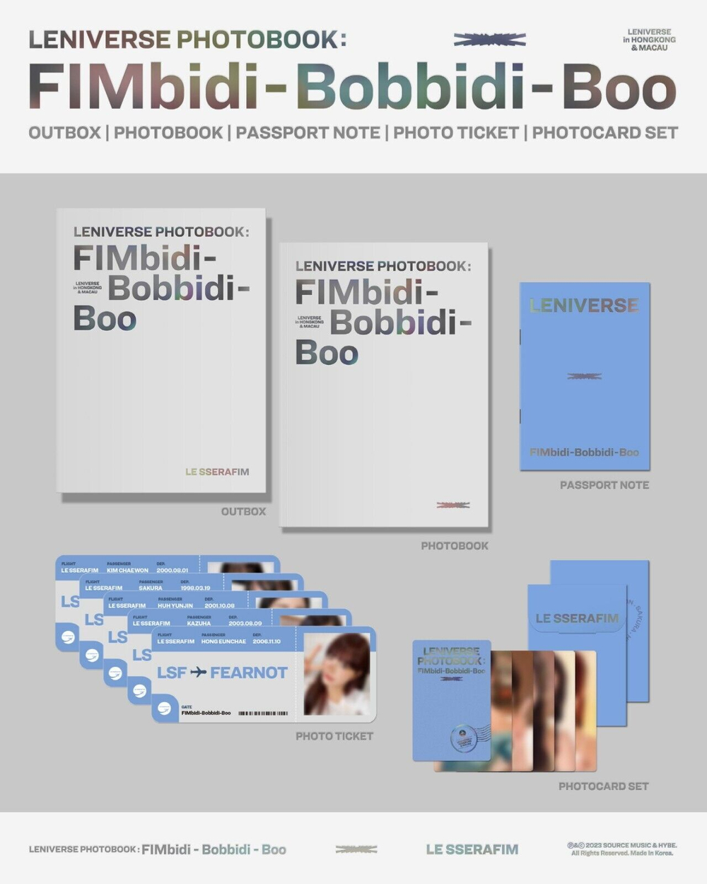 LE SSERAFIM - LENIVERSE PHOTOBOOK : FIMbidi-Bobbidi-Boo