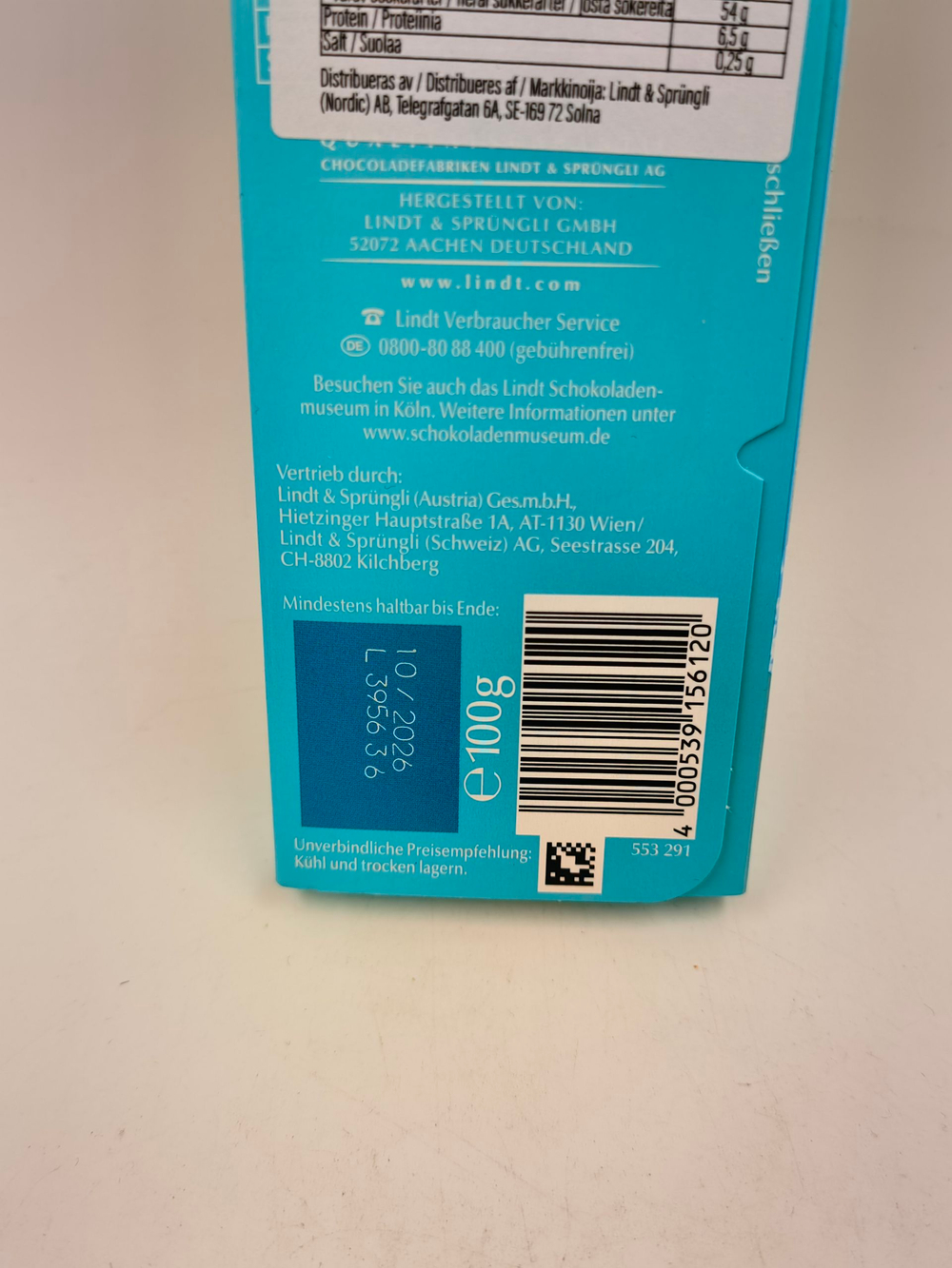 Lindt Ice Cream Белый шоколад Cocos со сливочно-кокосовой начинкой, 100 г (Германия)