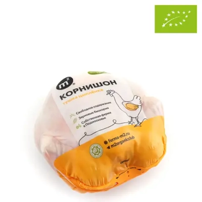 Цыпленок-корнишон тушка, охлажденный, органический "Ферма М2", 700 г