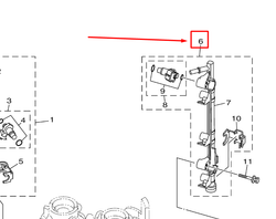 6P2-13170-11-00 DELIVERY PIPE ASSY 2