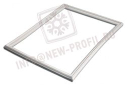 Уплотнитель 59,5*41,5 см для стола охлаждаемого LTH PHM-2/1L-1R. Профиль 004