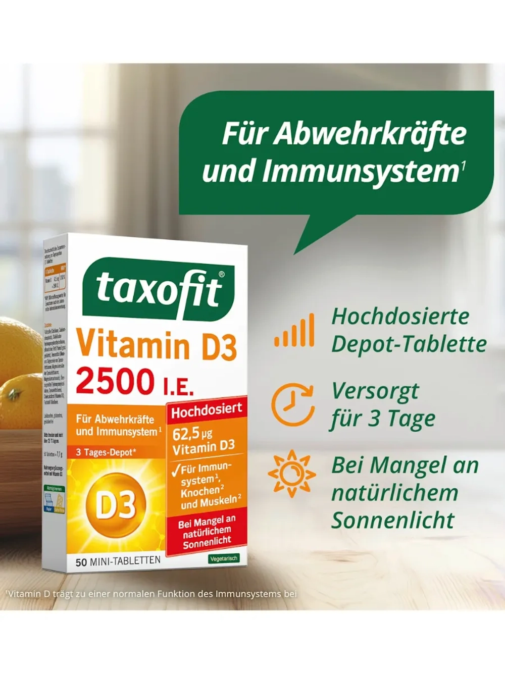 taxofit Витамин D3 2500 50 шт, 7,7 г