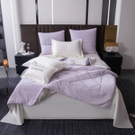 КПБ на резинке Сатин Velvet Premium с Одеялом VPR011, Евро, 4 наволочки, простынь 160*200*25
