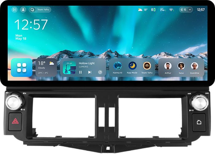Магнитола для Toyota Land Cruiser Prado 150 2009-2013 (поддержка JBL) - Teyes CC4 монитор 12.3" 2K QLED + рамка LUX, Android 14, Быстрейшая, Snapdragon 680, DSP, CarPlay, 4G SIM-слот