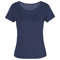 Женская теннисная футболка EA7 Woman Jersey T-shirt - небесный